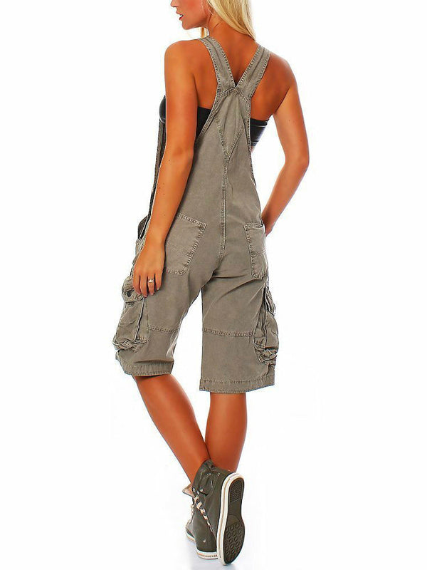 Tina® | Women'S Short Dungarees With Cargo Pockets