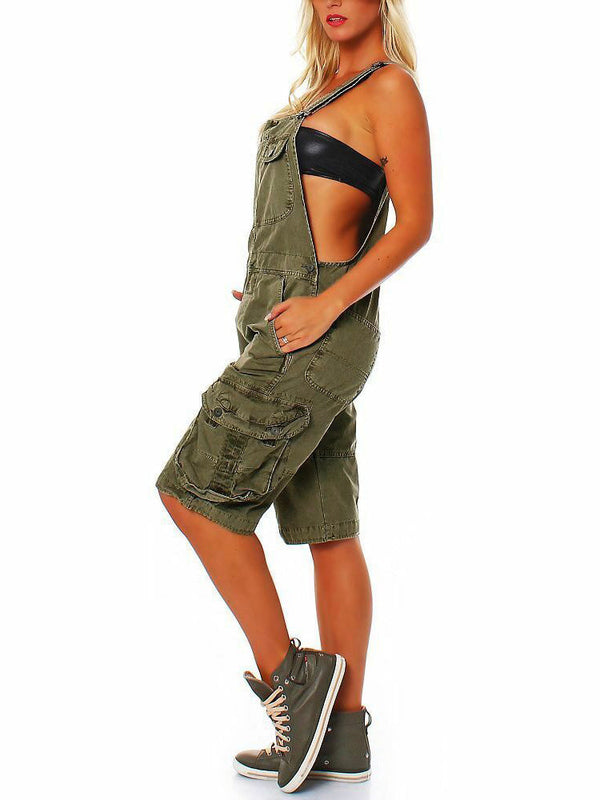 Tina® | Women'S Short Dungarees With Cargo Pockets
