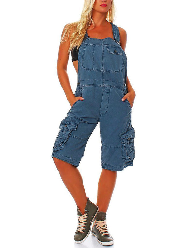 Tina® | Women'S Short Dungarees With Cargo Pockets