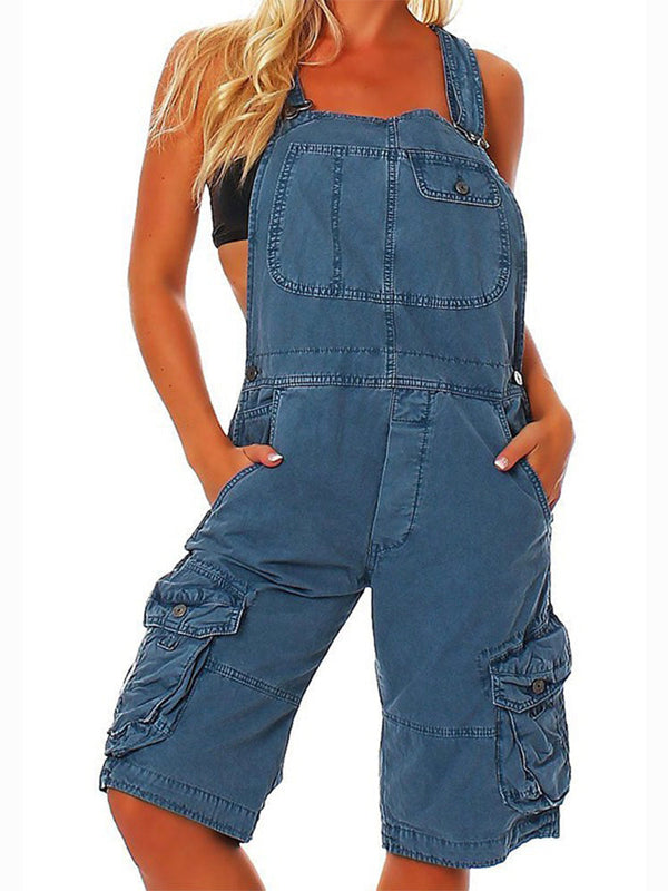 Tina® | Women'S Short Dungarees With Cargo Pockets