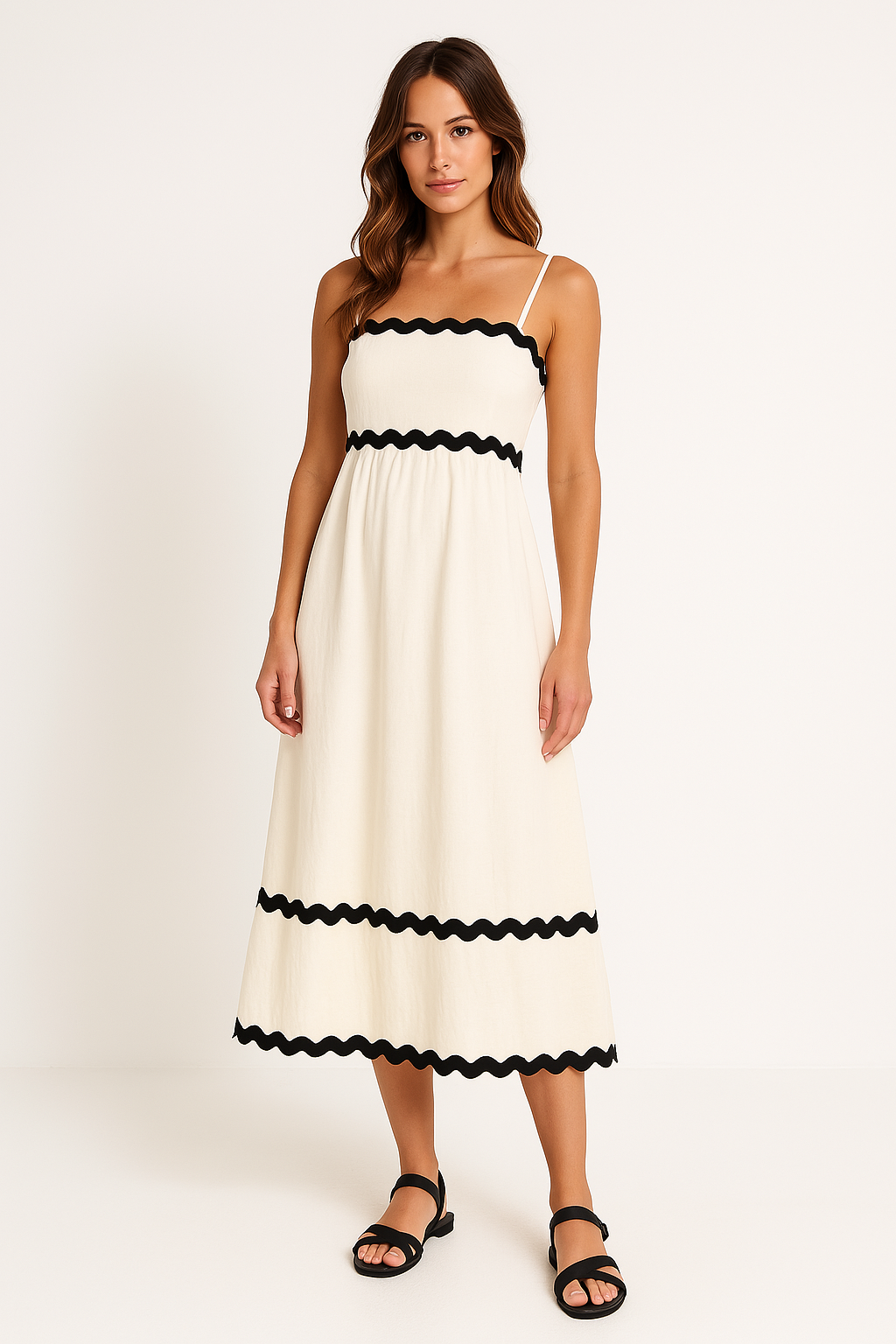Fiona | Women’s A Line Maxi Dress Spaghetti Straps
