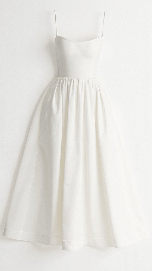 Emma | Women’s A Line Midi Dress Ascot Style