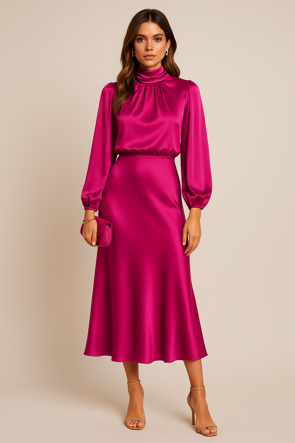 Alexis | Women’s High Neck Midi Dress Style