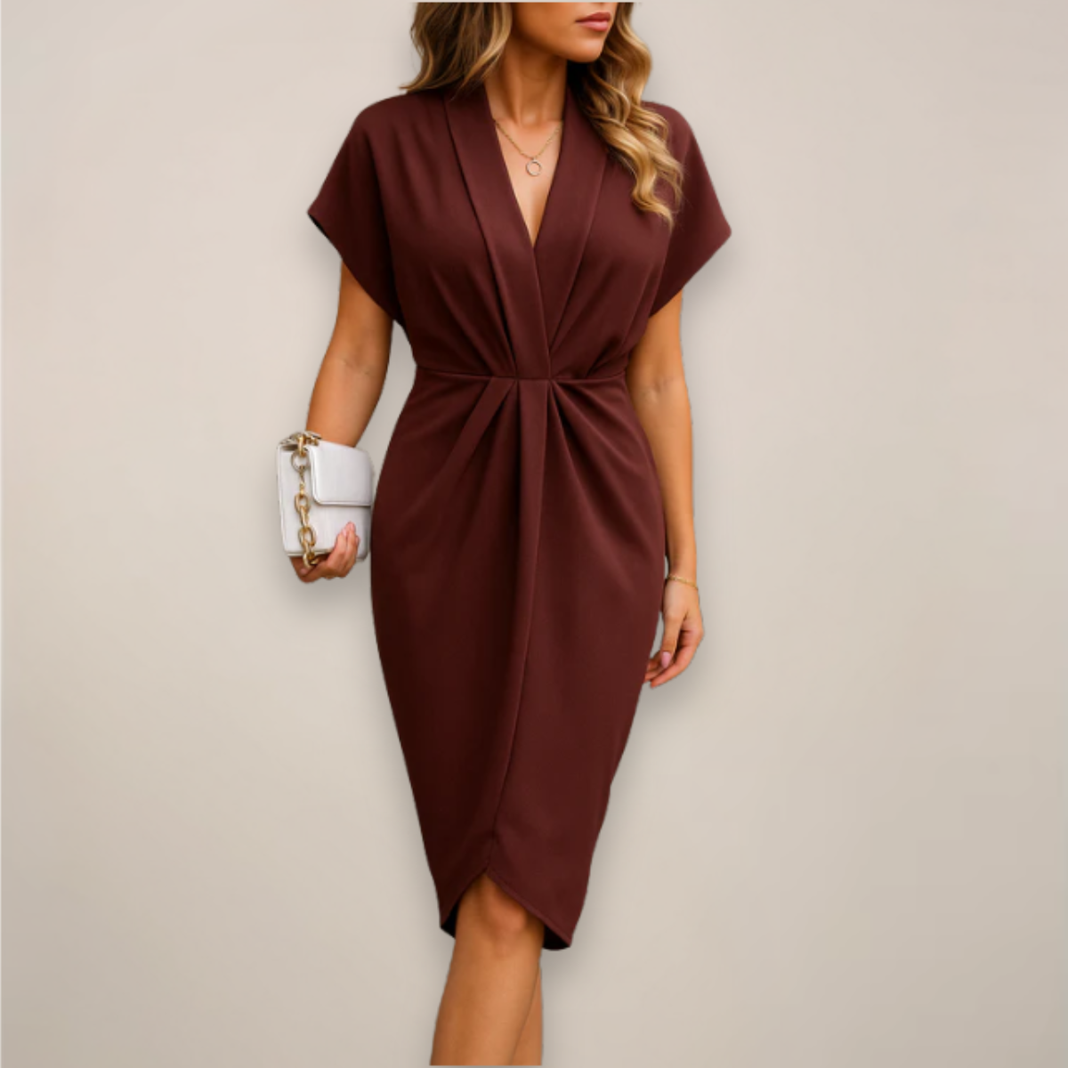 Charlotte | Women’s Midi Wrap Occasion Dress