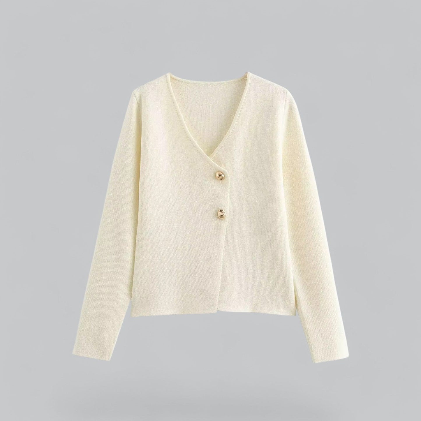 Grace | Women Spring Minimal Button Cardigan