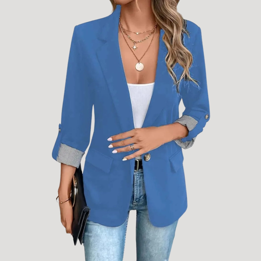 Ella | Women’s Tailored Single Breasted Roll Up Blazer