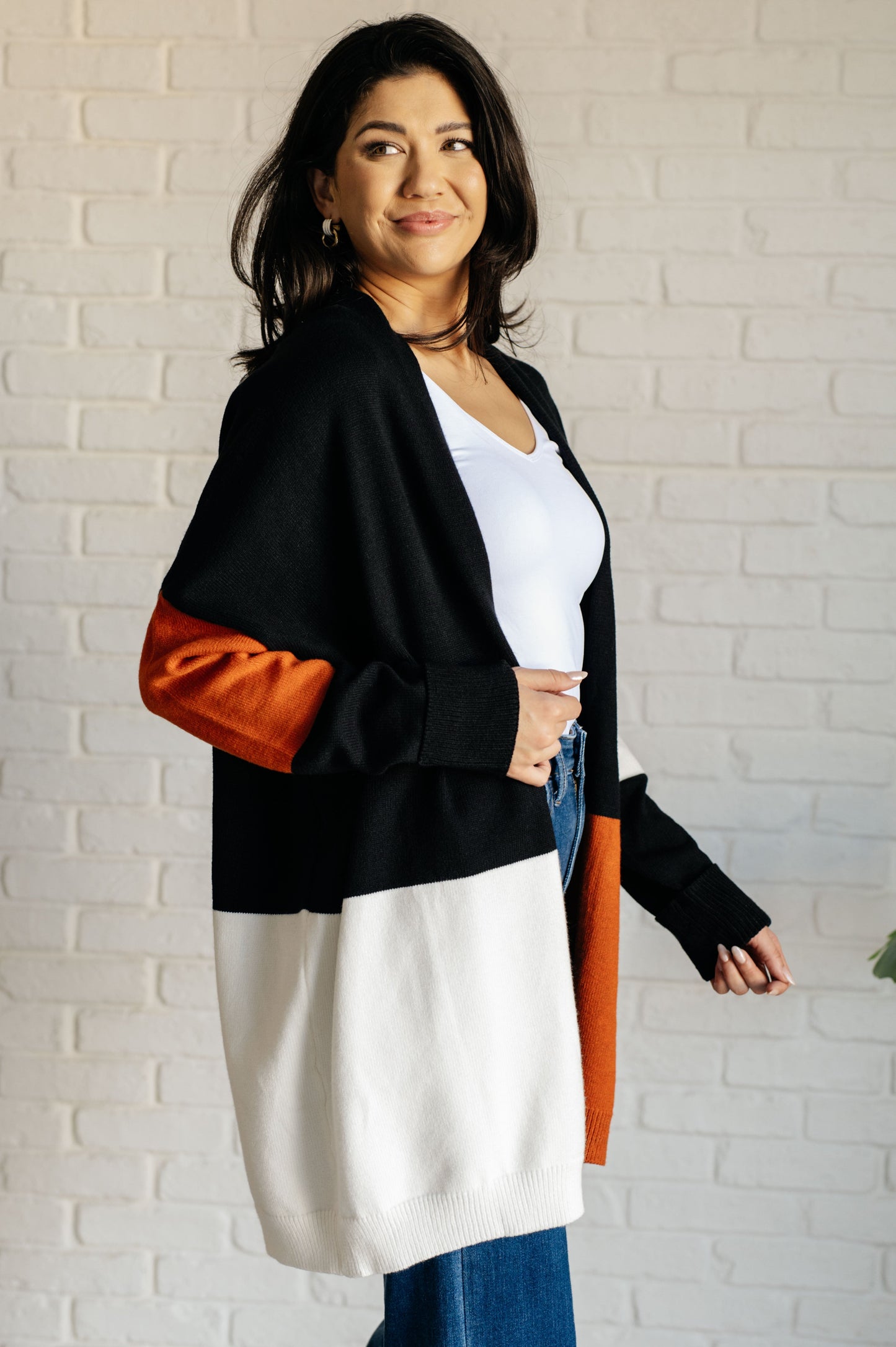 Rosanna | Writer's block cardigan with an open front