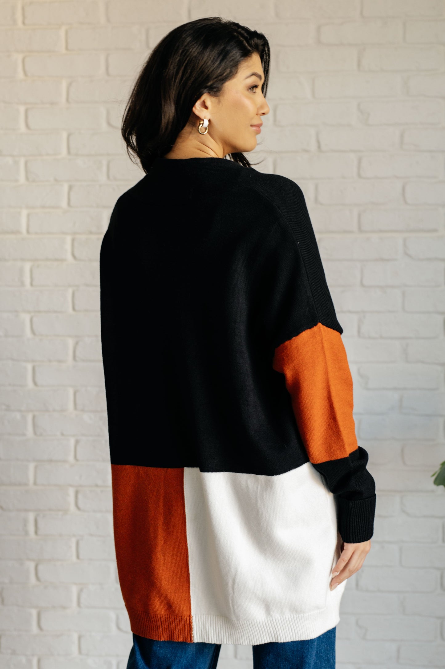 Rosanna | Writer's block cardigan with an open front