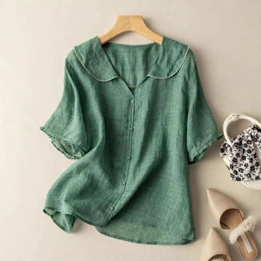 Clarisa® | Lightweight ladies blouse with button placket