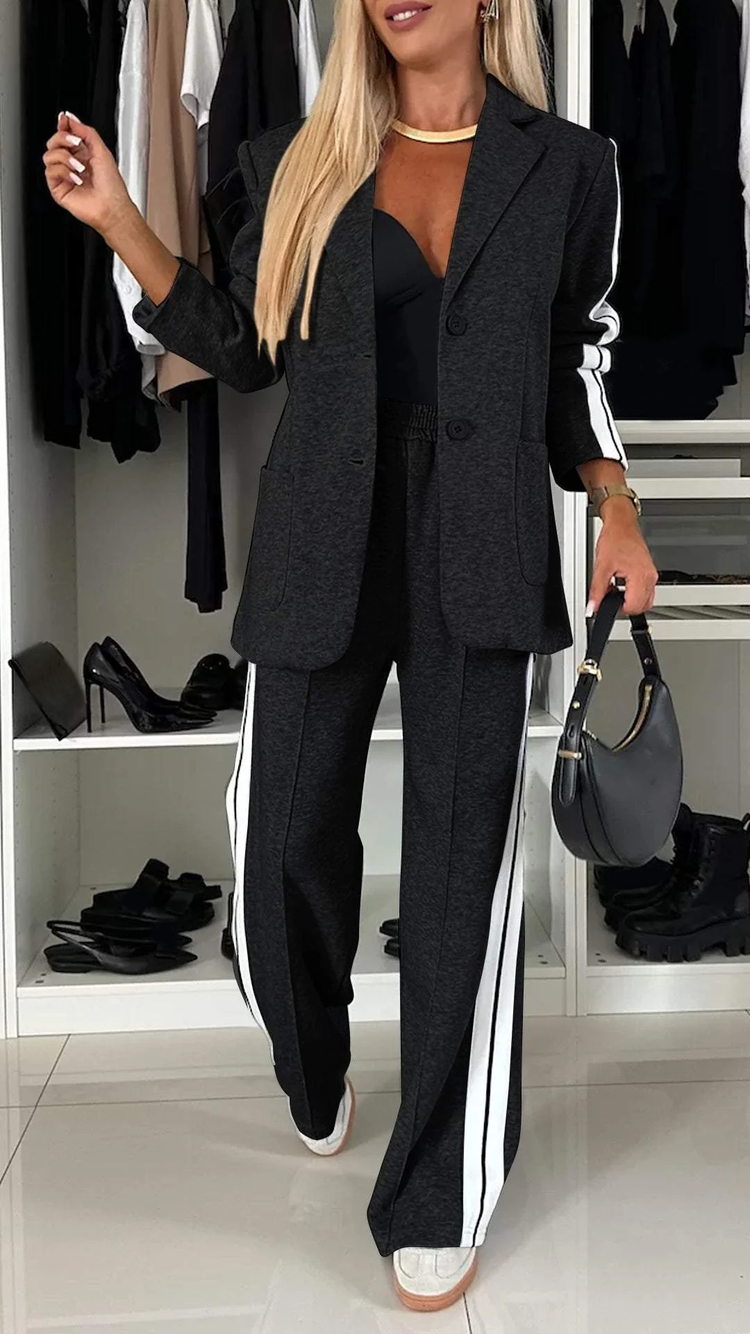 Johana® | Two-Piece Striped Suits