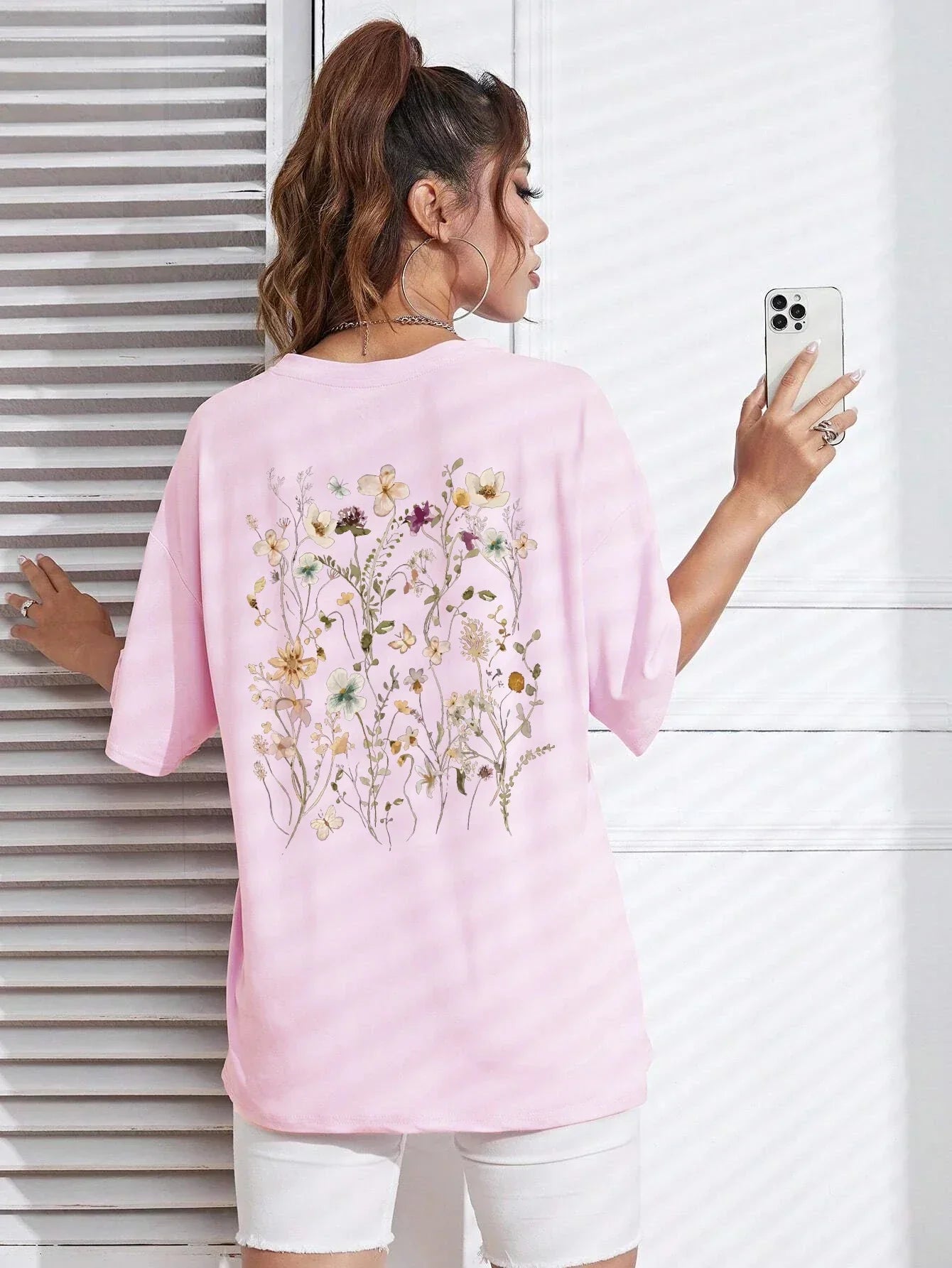 Guadalupe® | Floral women's cotton T-shirt