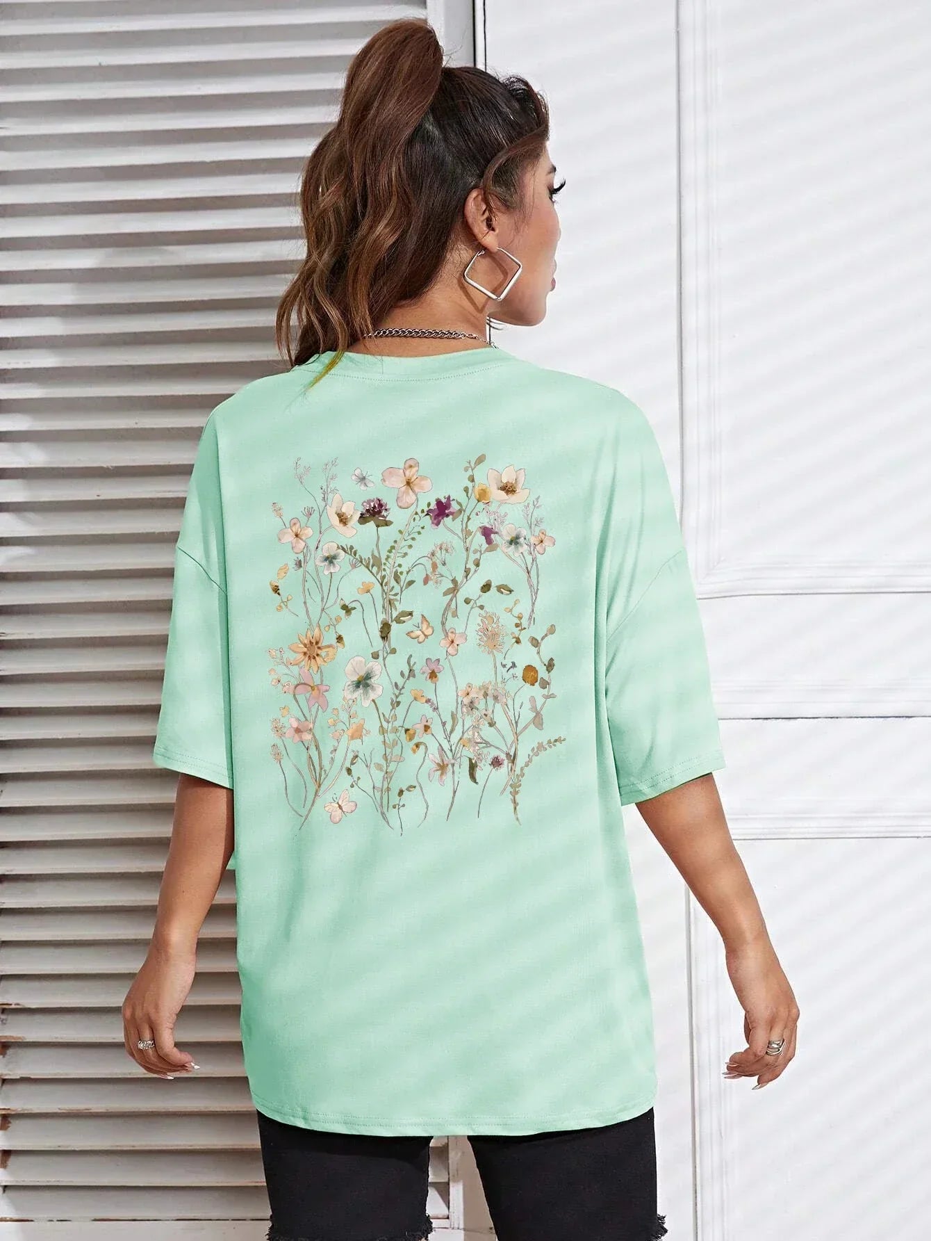 Guadalupe® | Floral women's cotton T-shirt