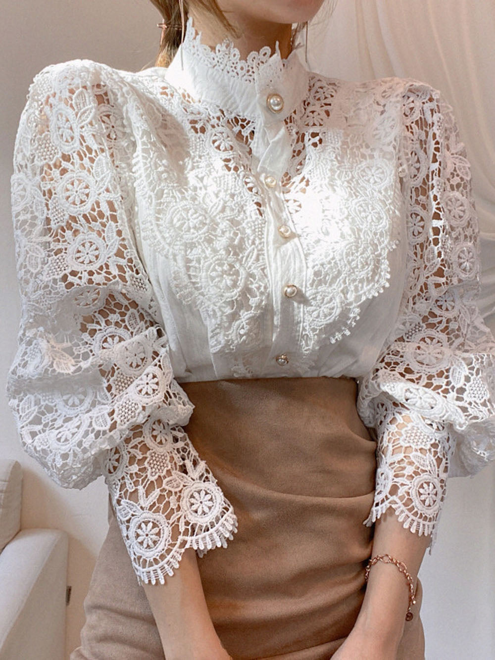 Lilian® | Stylish Lace Blouse For Chic Women