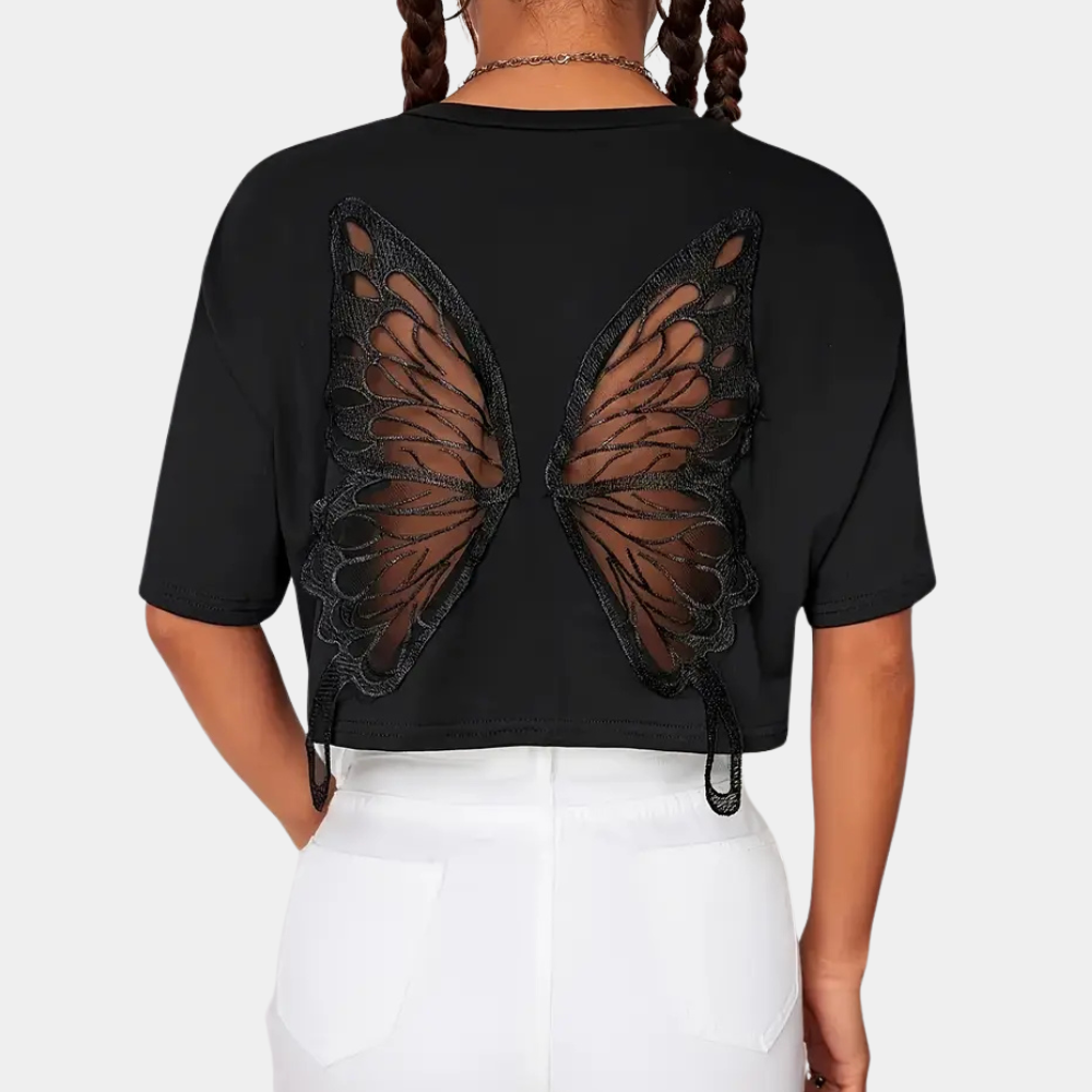 Rocio® | T-shirt court with imprimé papillon