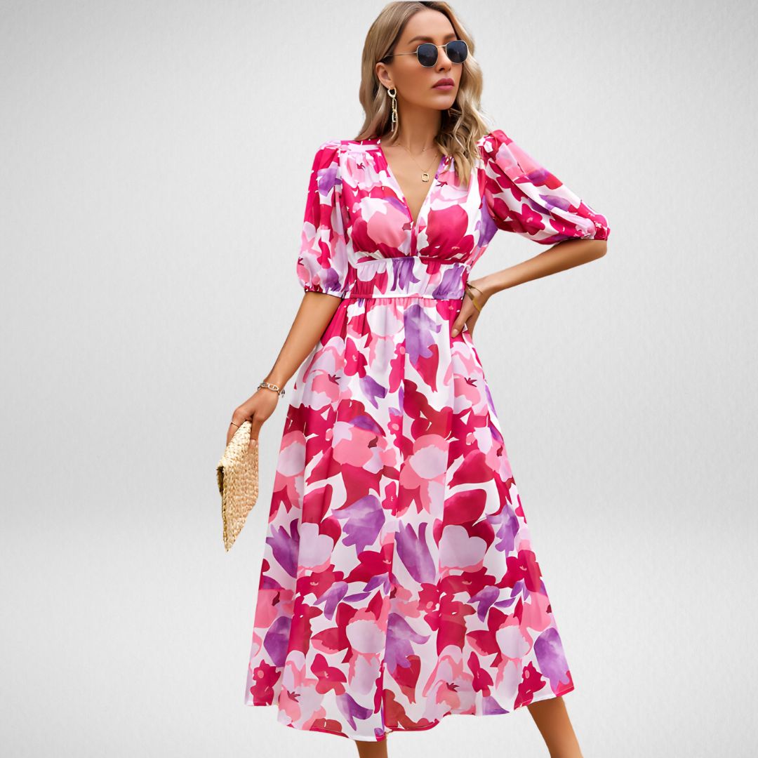 Dayana® | Elegant Dress With V-Neckline