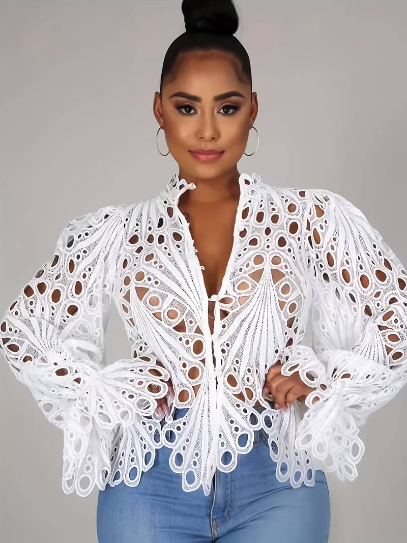 Montserrat® | Asymmetrical Blouse With Cut-Outs
