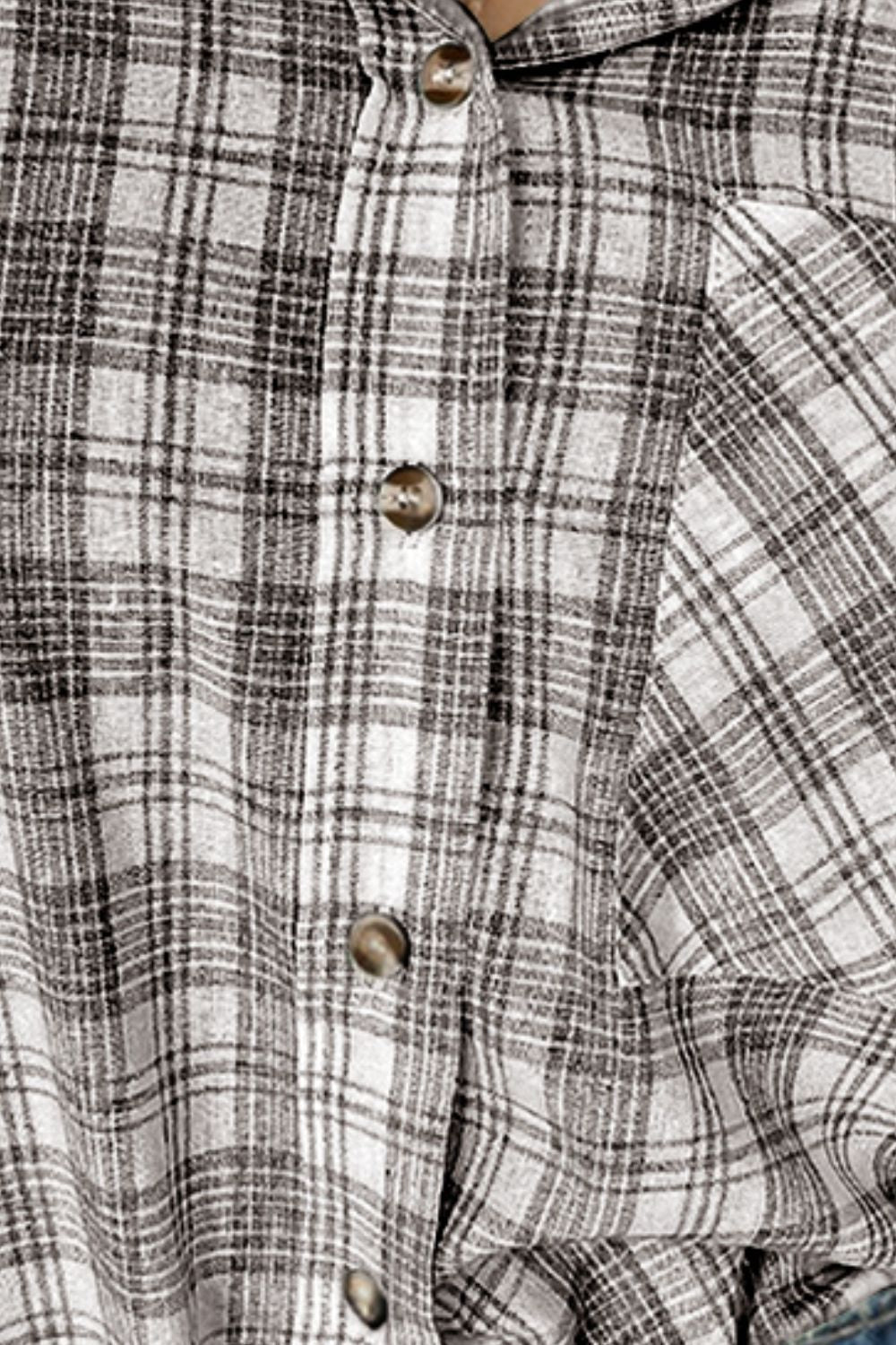 Carolina | Hooded jacket with drawstring and buttons