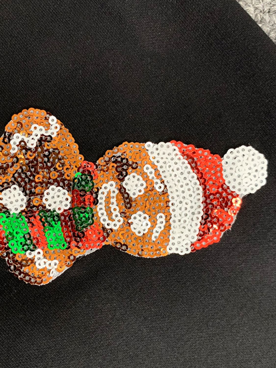 Florencia | Sequin Gingerbread Man Long Sleeve Sweatshirt