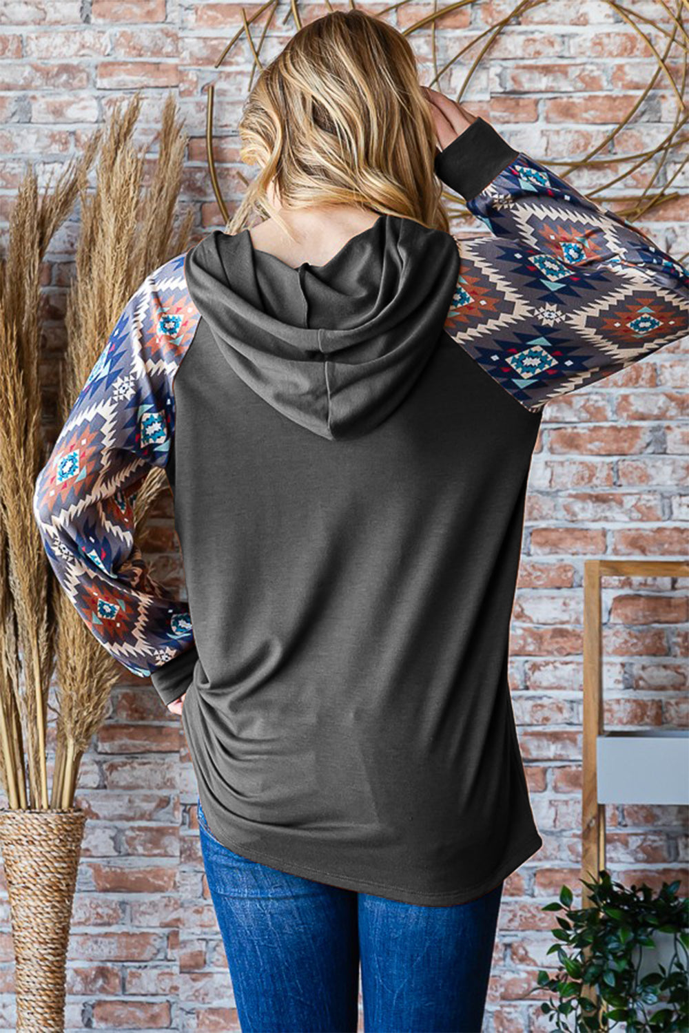 Mariana | Heimish half button long sleeve hooded top