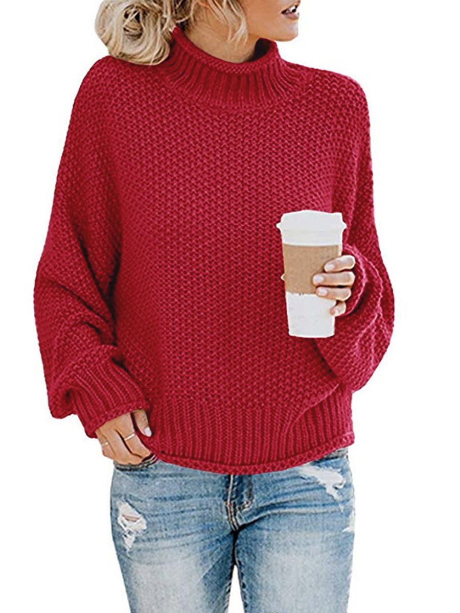 Agnes | Pullover with a turtleneck and dropped shoulders