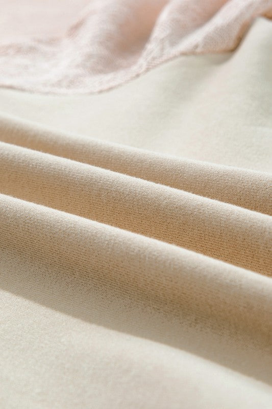 Carolin | Women's sweater top with patchwork raglan sleeves