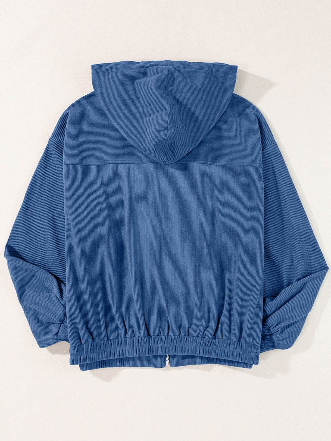 Edith | Long sleeve hooded jacket with drawstring and zip fastening