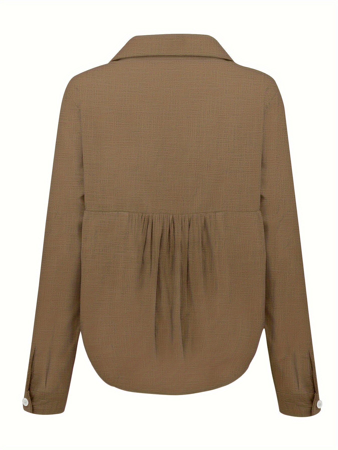 Margarita® | Chemise femme lin longues boutonnée coupe ample printemps automne