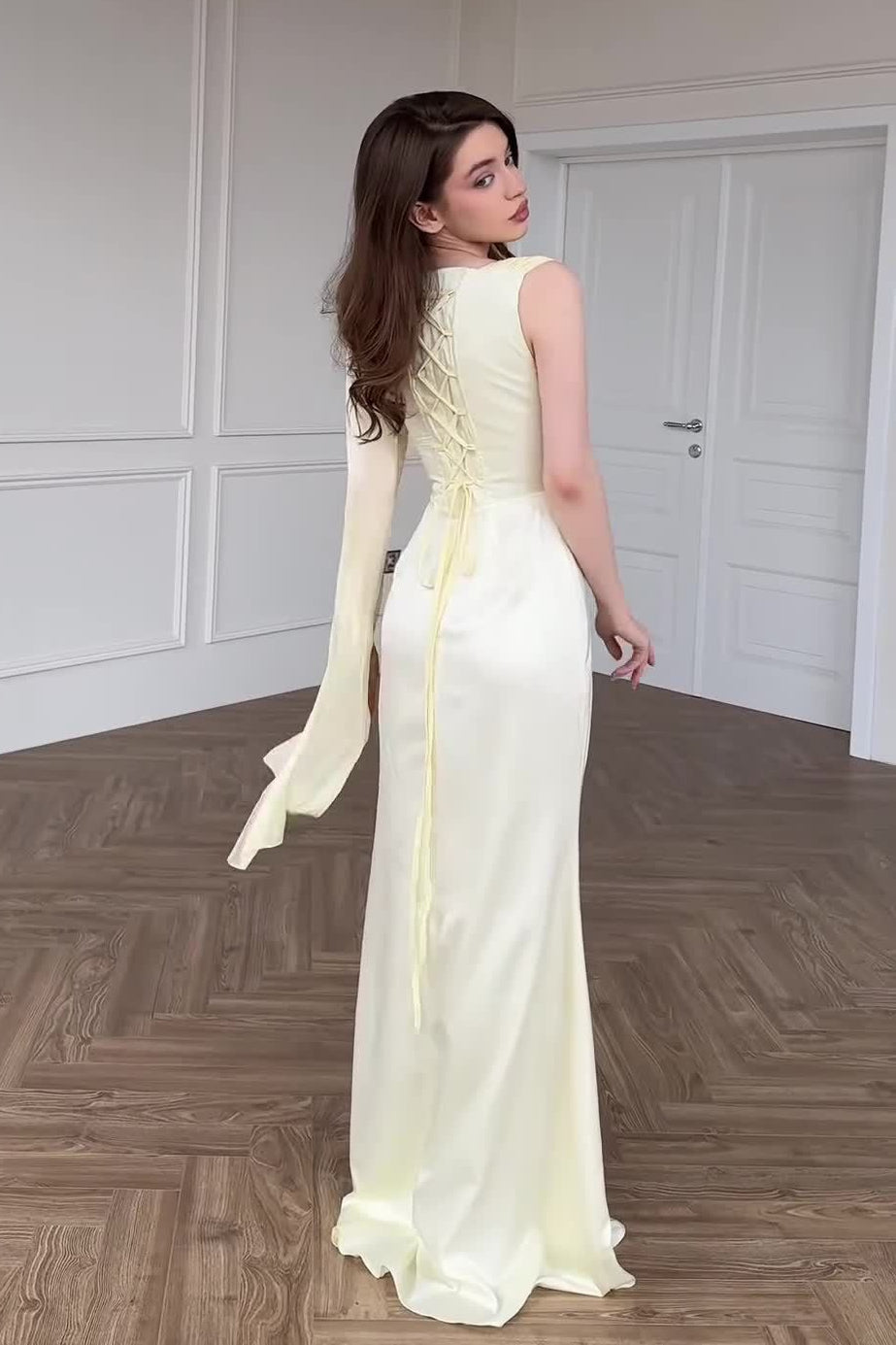 Chiffon One Shoulder Formal Dress