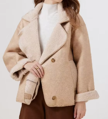 Francisca | Thick faux leather jacket