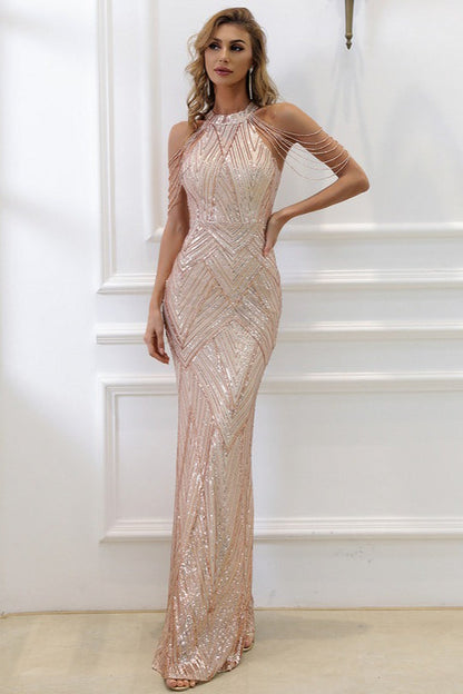 Sequin Mermaid Gown Formal Dress