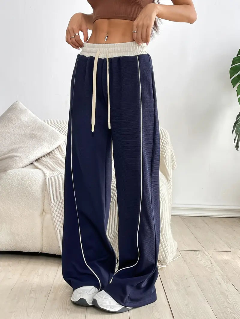 Ilaria® | Wide Leg Stretch Joggers