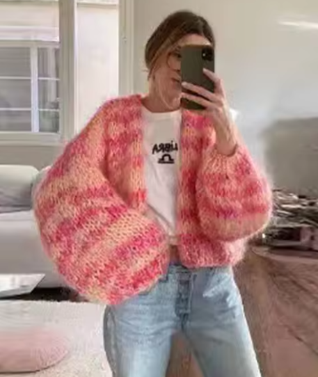 Zenaida | Elegant striped women's cardigan