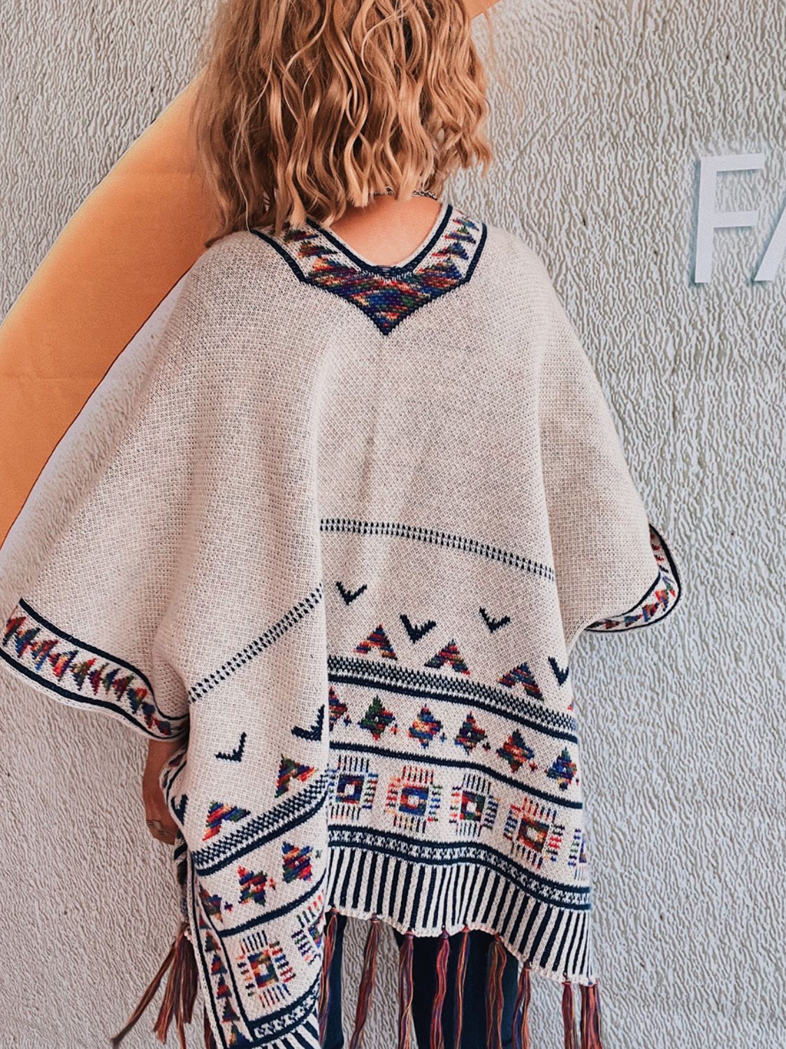 Dominique | Open front fringe cardigan