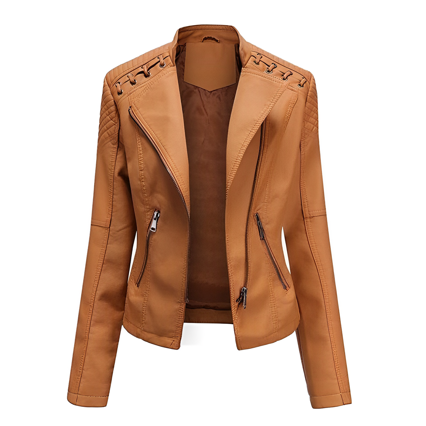 Guillermina® | PU leather jacket with zipper