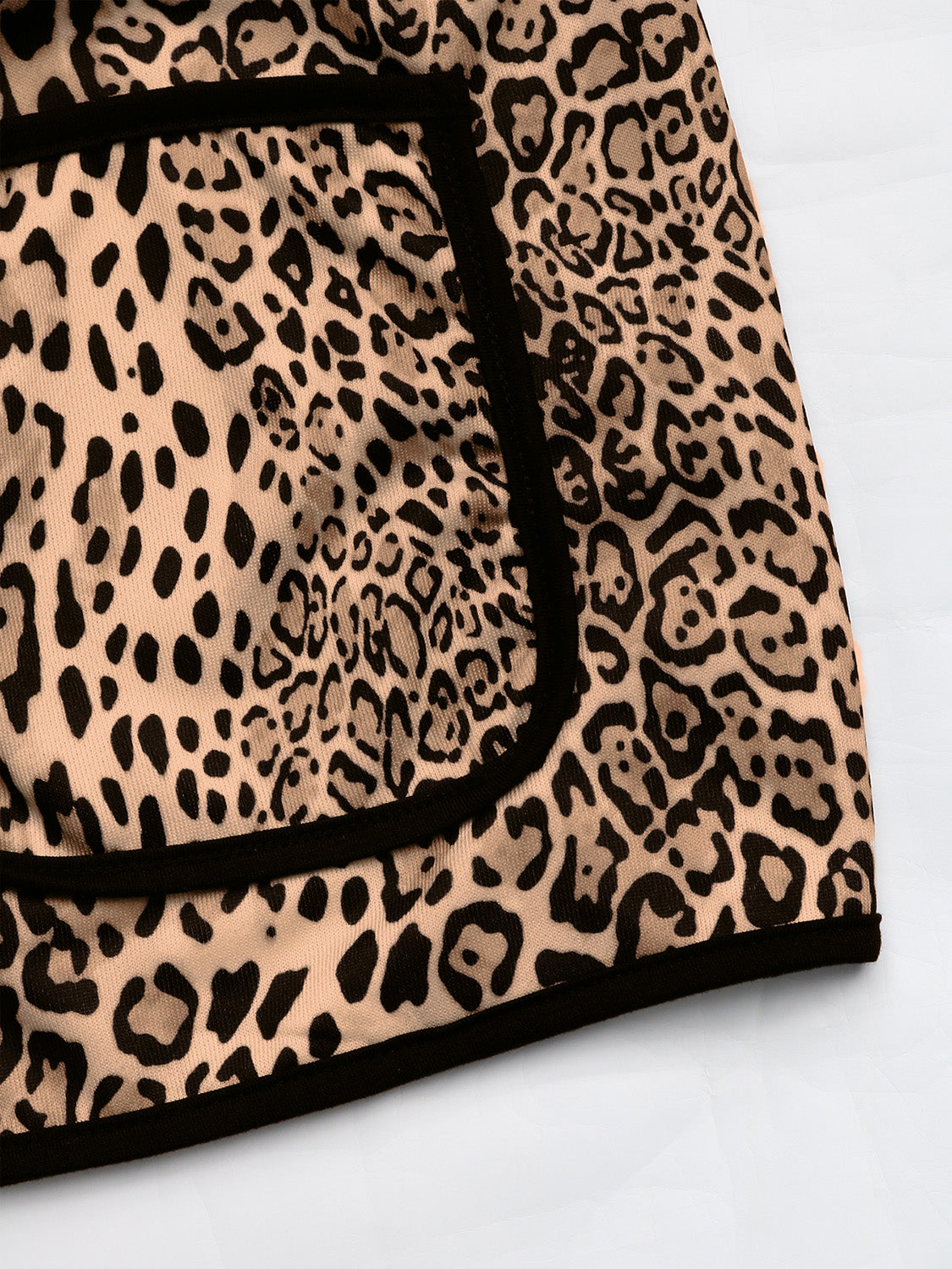 Fiona | Perfee leopard long sleeve open front jacket