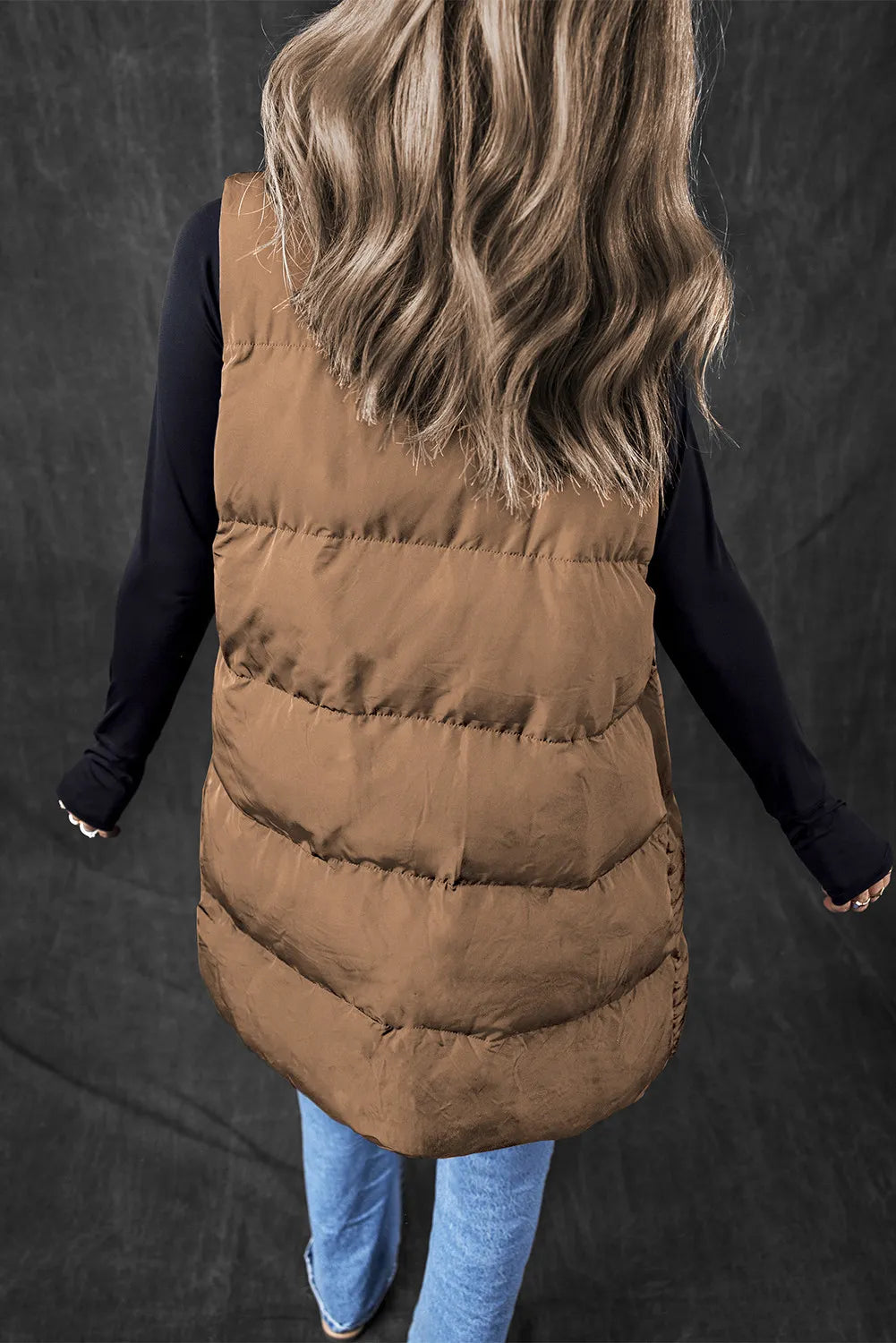 Giovanna | Vest coat with zip and pockets