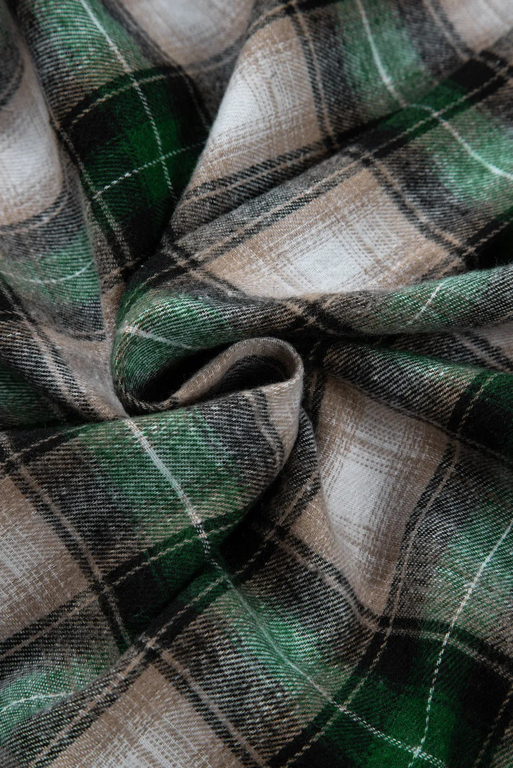 Eva | Checked hooded jacket with drawstring and pockets
