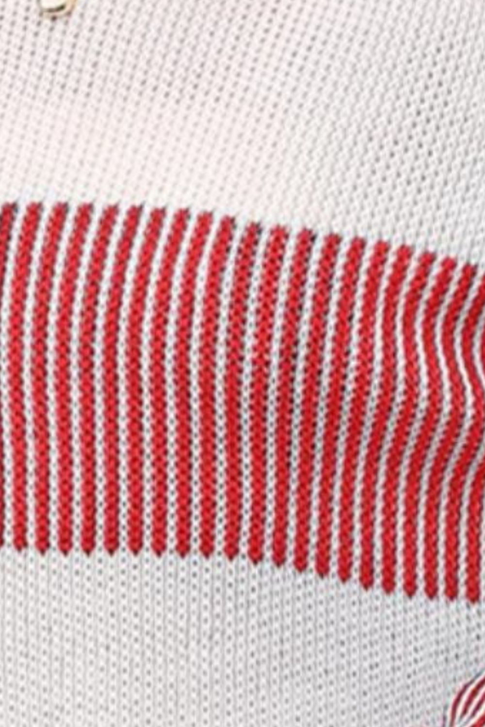 Beata | Striped long-sleeved sweater with a crew neck