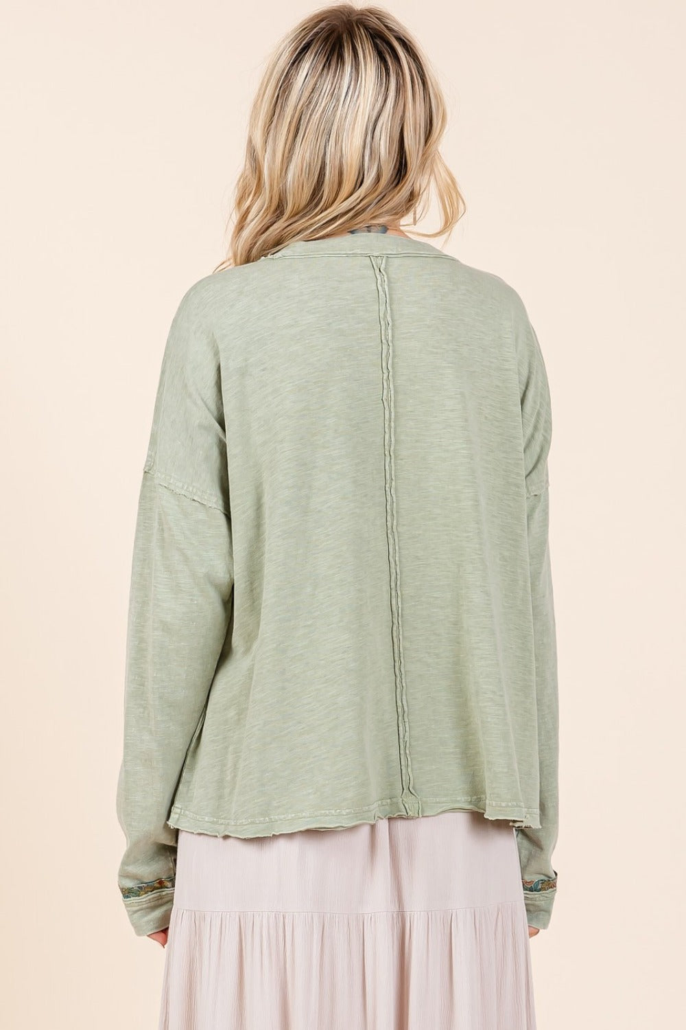 Francisca | Mittoshop Mineral Wash Star Patch long sleeve t-shirt