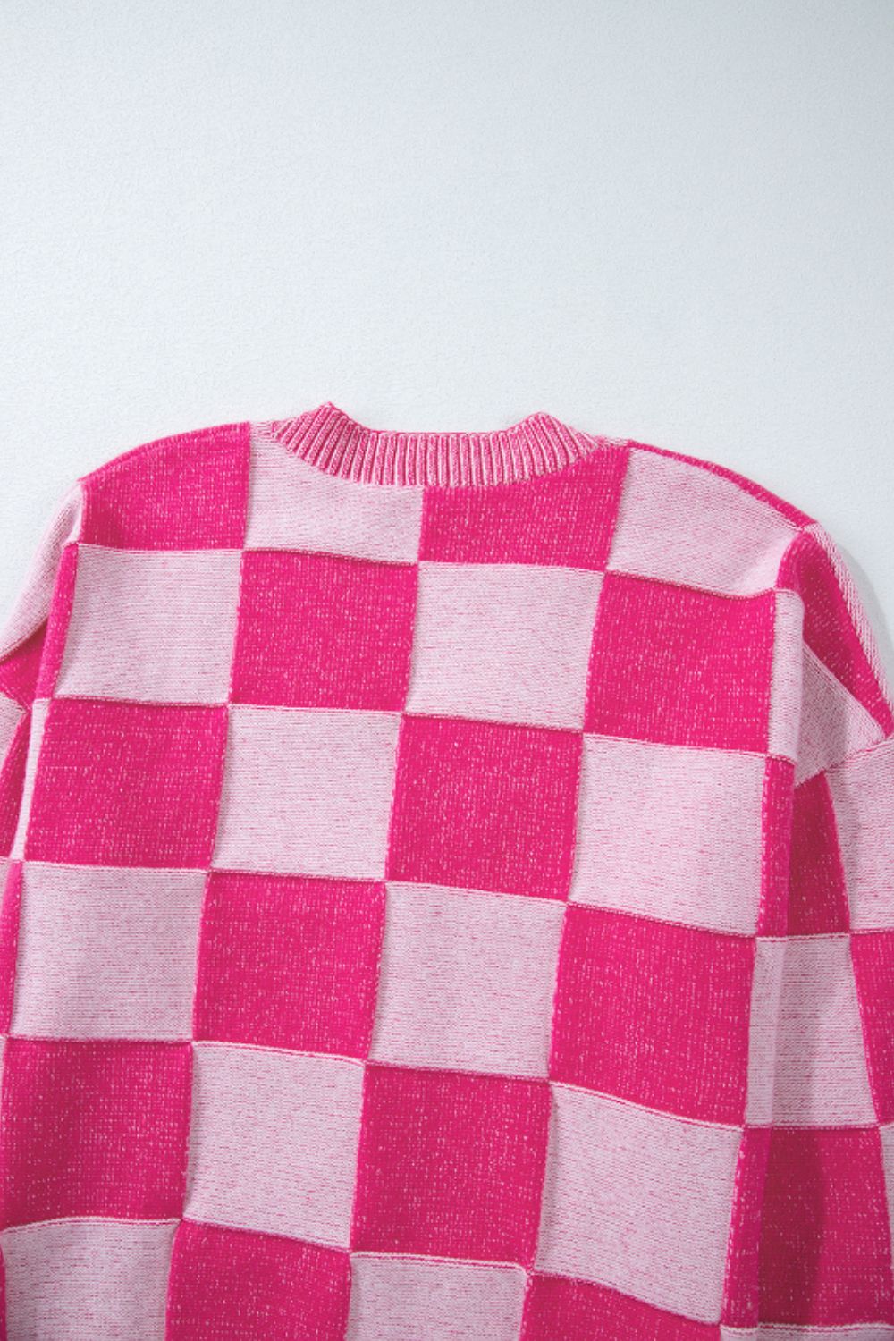 Adriana | Checked long-sleeved cardigan with V-neck