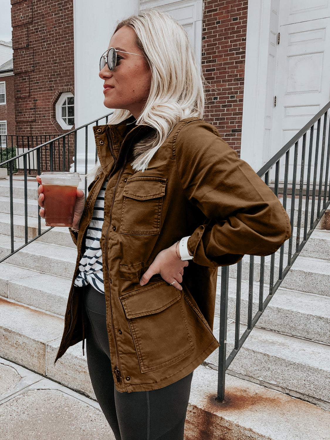 Carolina | Long sleeve zip jacket with pockets