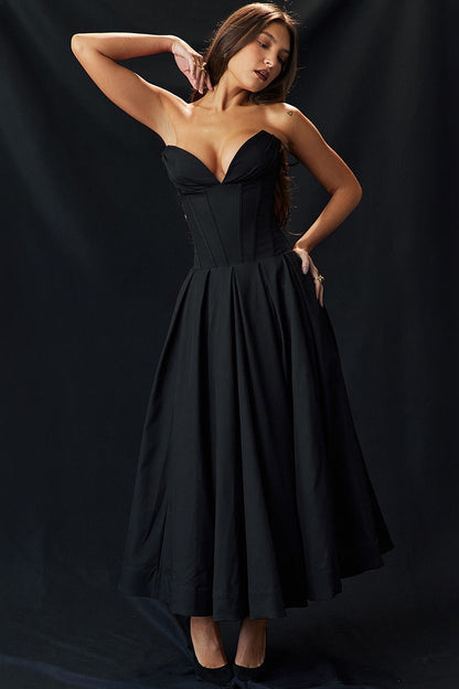 Strapless Corset A-Line Party Dress