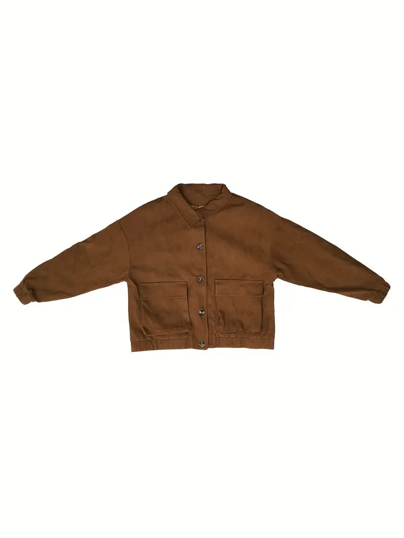 Johana | Corduroy jacket with button placket at the front