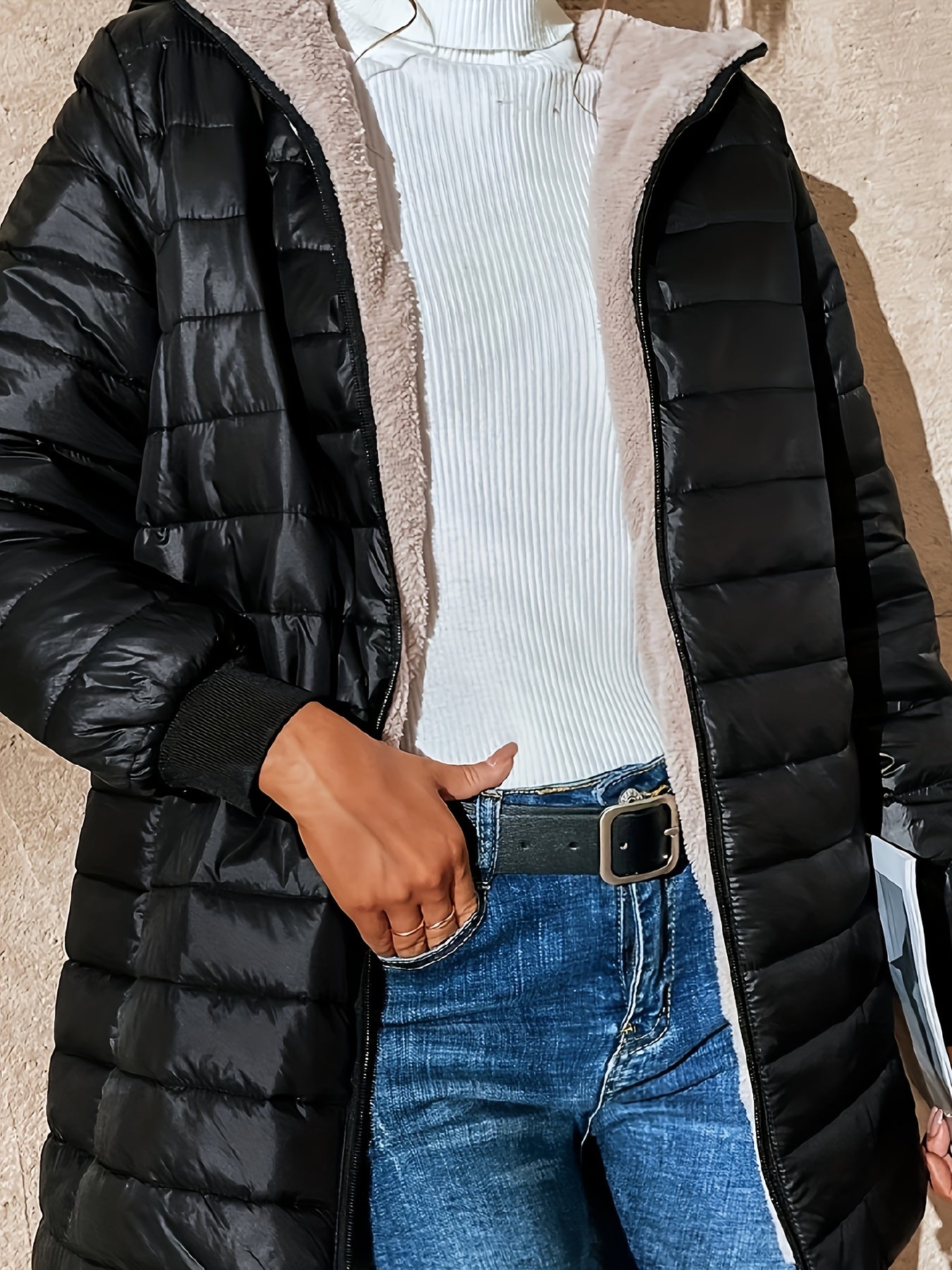 Xenia | Cozy hooded quilted coat with soft lining