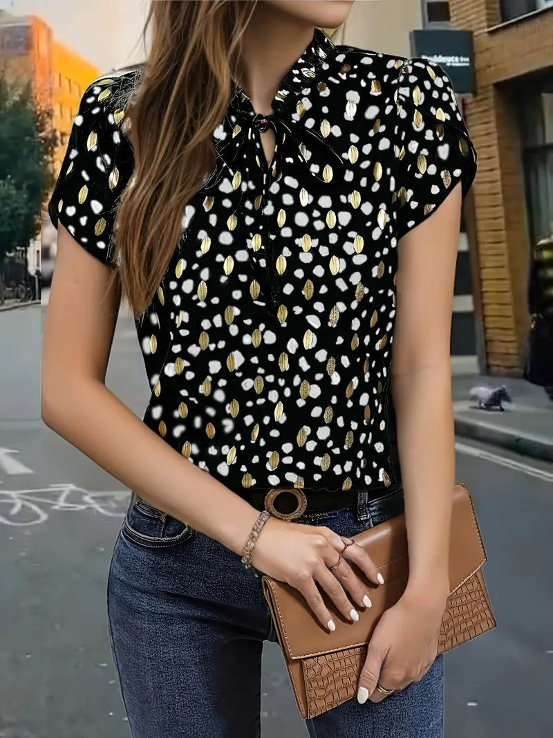 Kirsty® | Blouse With Short Sleeves And Ruffles