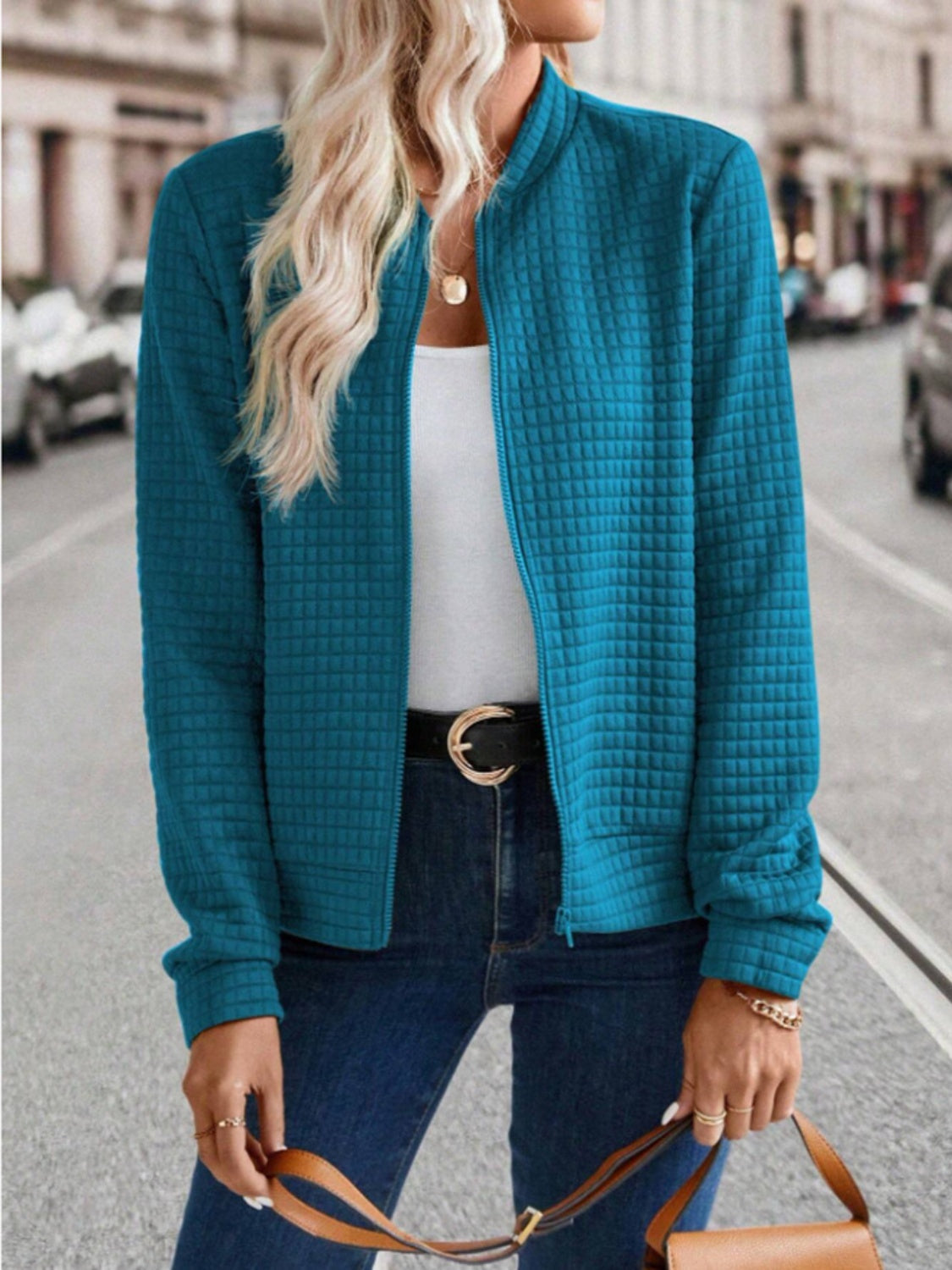 Sigrid | Long sleeve jacket with zip