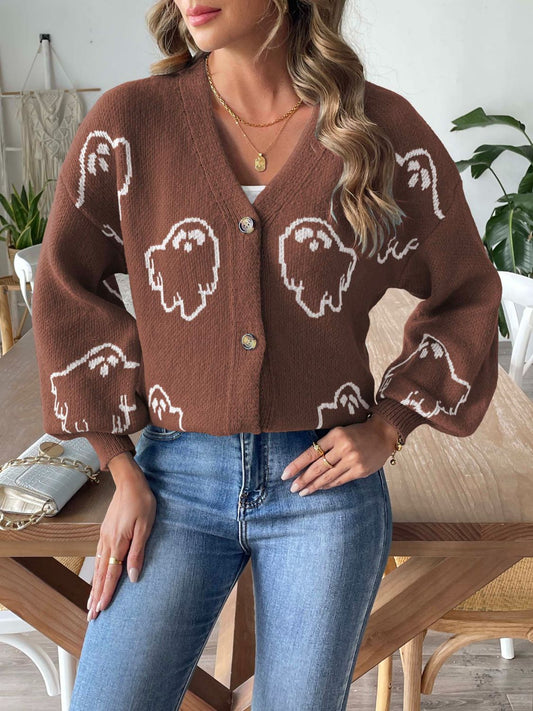 Patricia | Cardigan with a V-neck and dropped shoulders