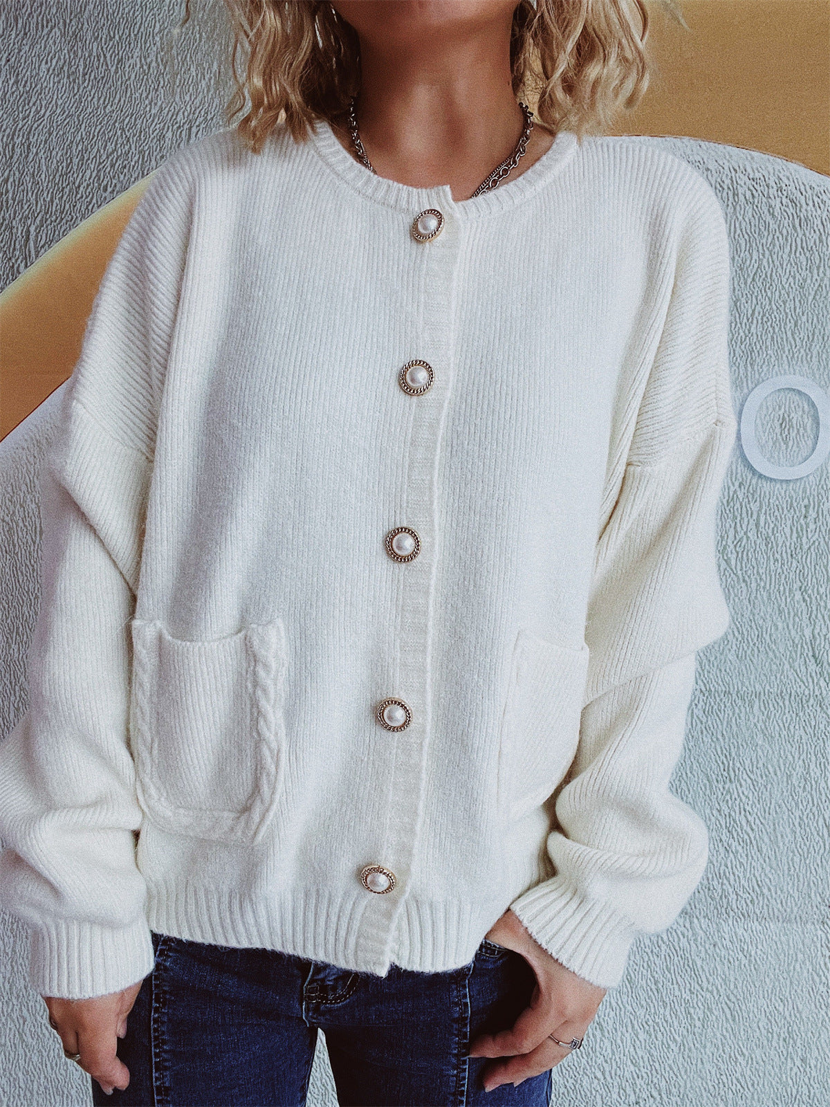 Helene | Long sleeve cardigan with buttons