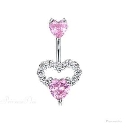 AB Butterfly Lunar Pink Gothic Belly Ring