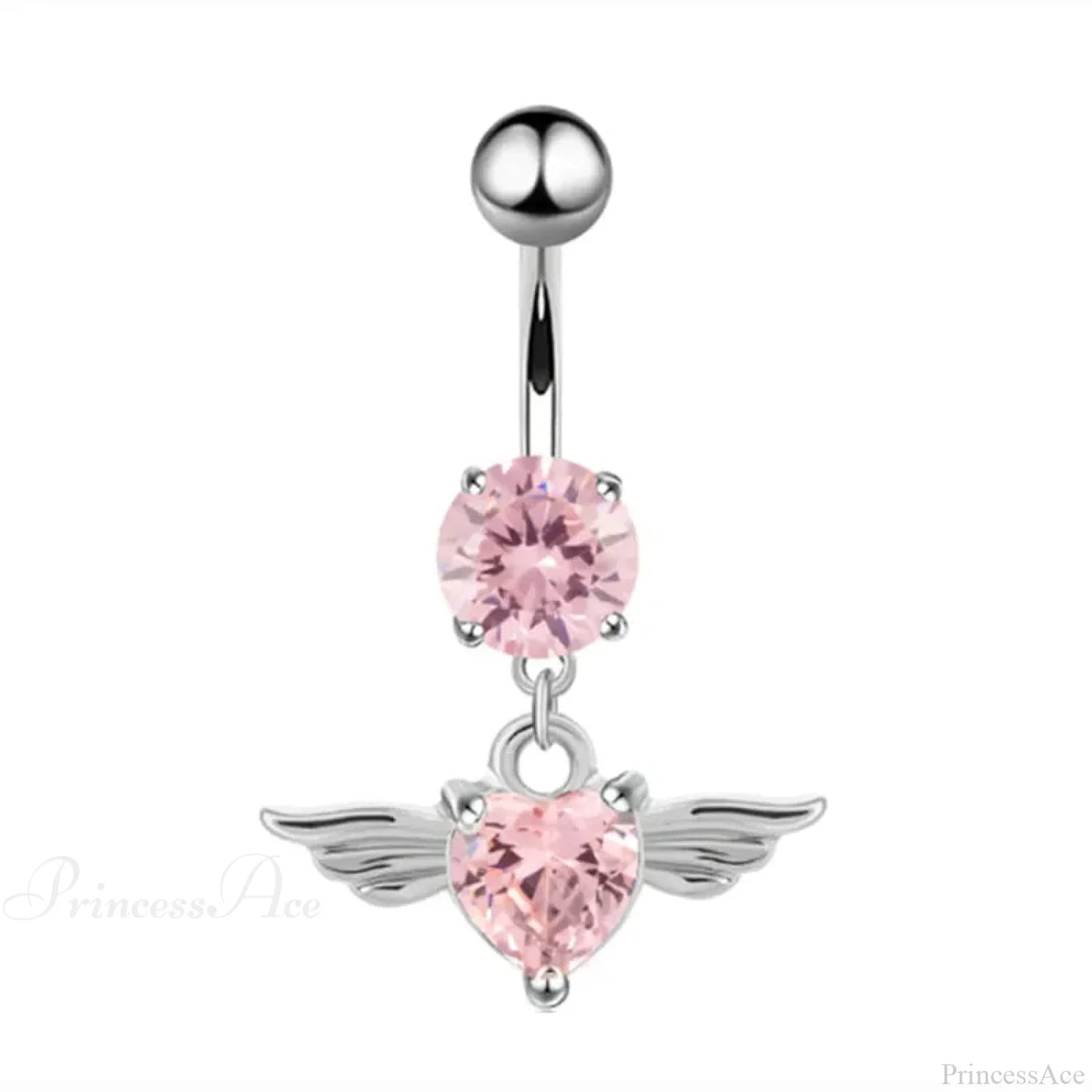 AB Butterfly Lunar Pink Gothic Belly Ring